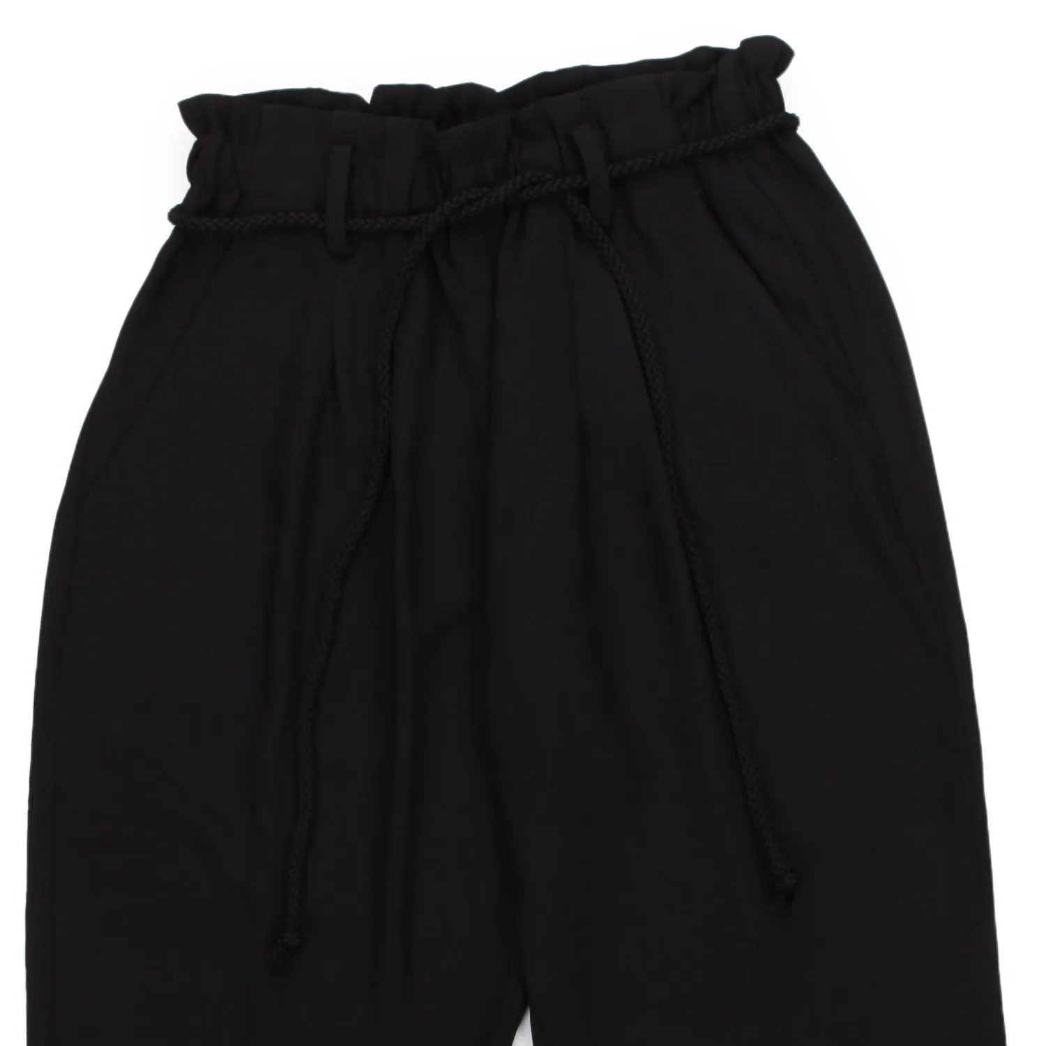 Dondup Black Loose Fit Pants For Girls And Teens