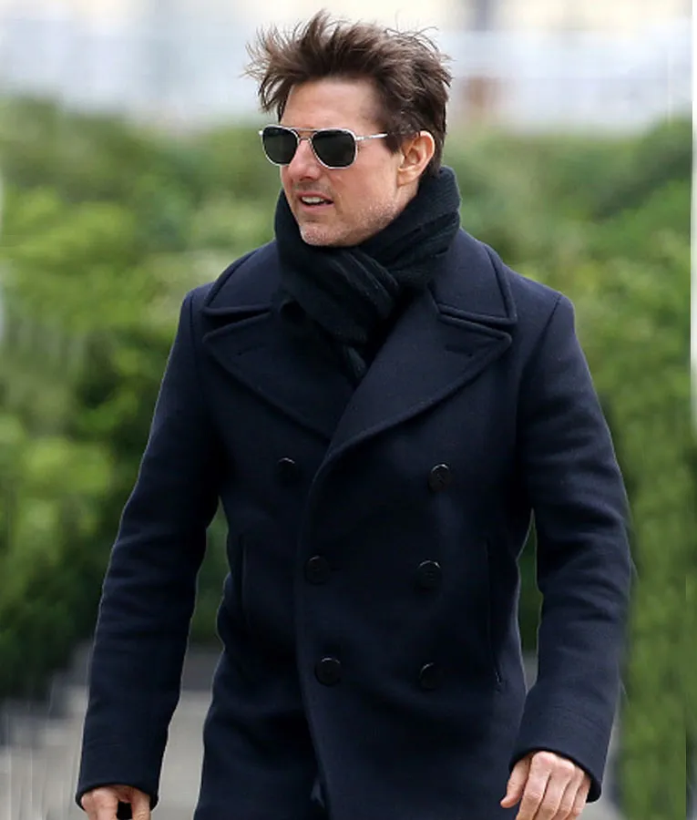 Ethan Hunt MI6 Double Breasted Coat - Men's Coat