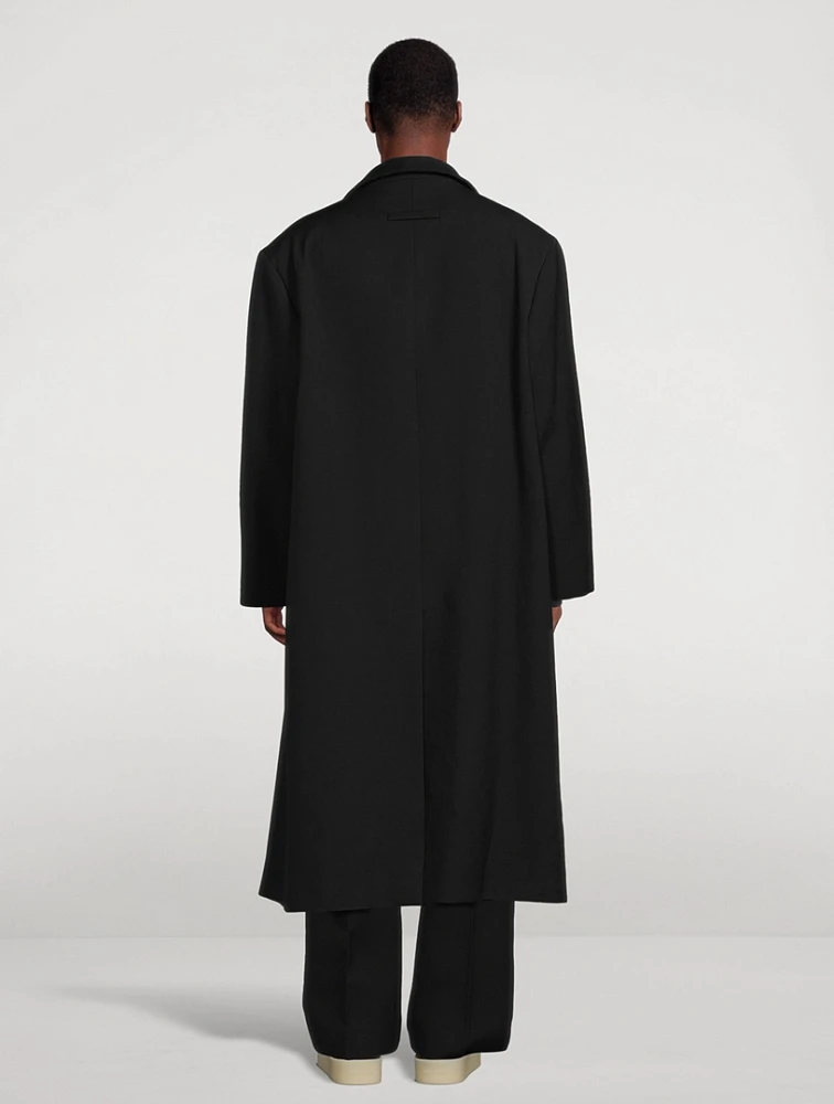 FEAR OF GOD Double Wool Stand Collar Overcoat