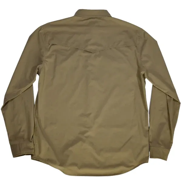 Ferrell Khaki Long Sleeve Snap Shirt