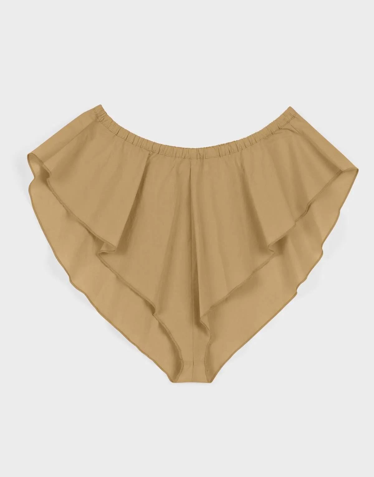 Flutter Shortie Parchment Poplin - Khaki