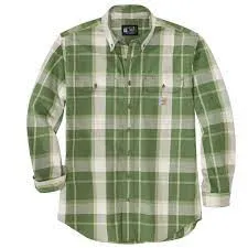 FR FORCE RUGGED FLEX/TWILL PLAID SHIRT-104507