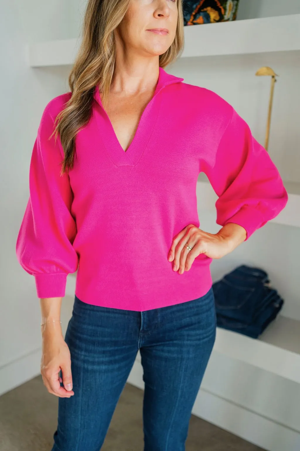 Fuchsia Fedora Lolli Sweater