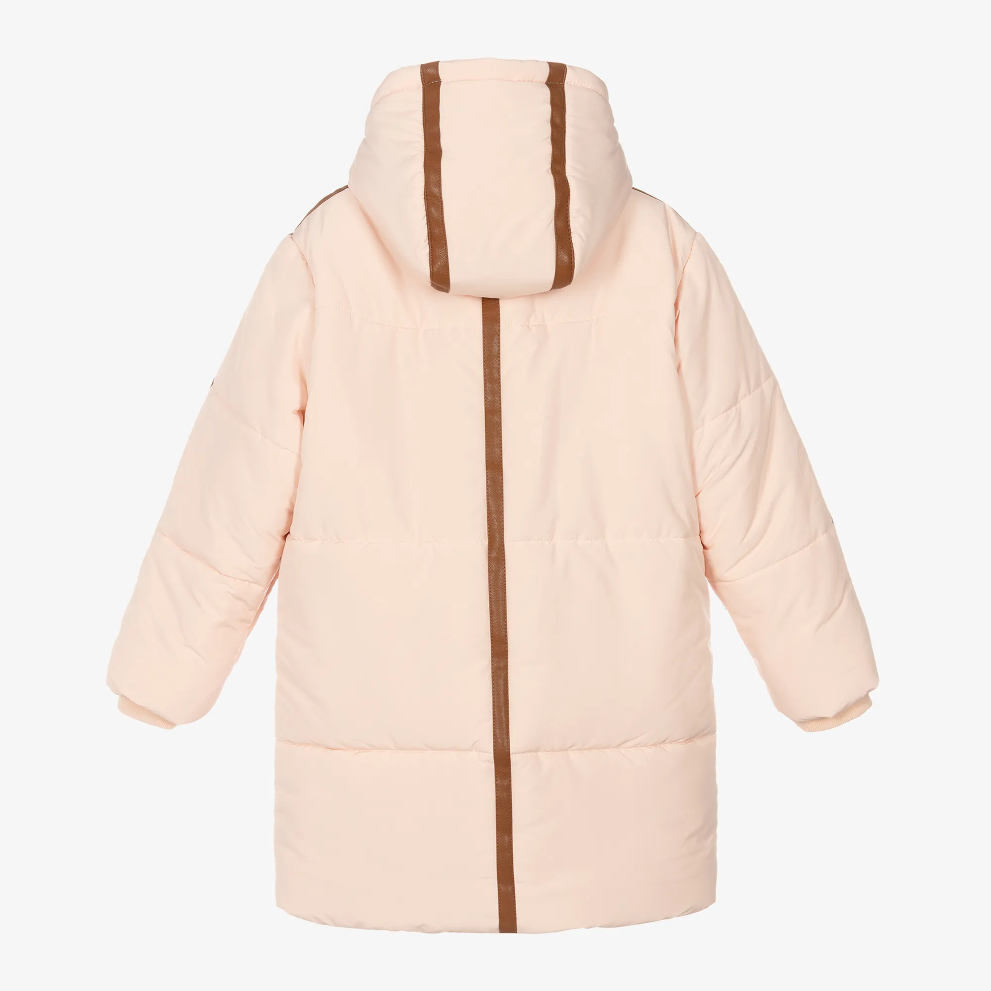 Girls Pink Hooded Coat