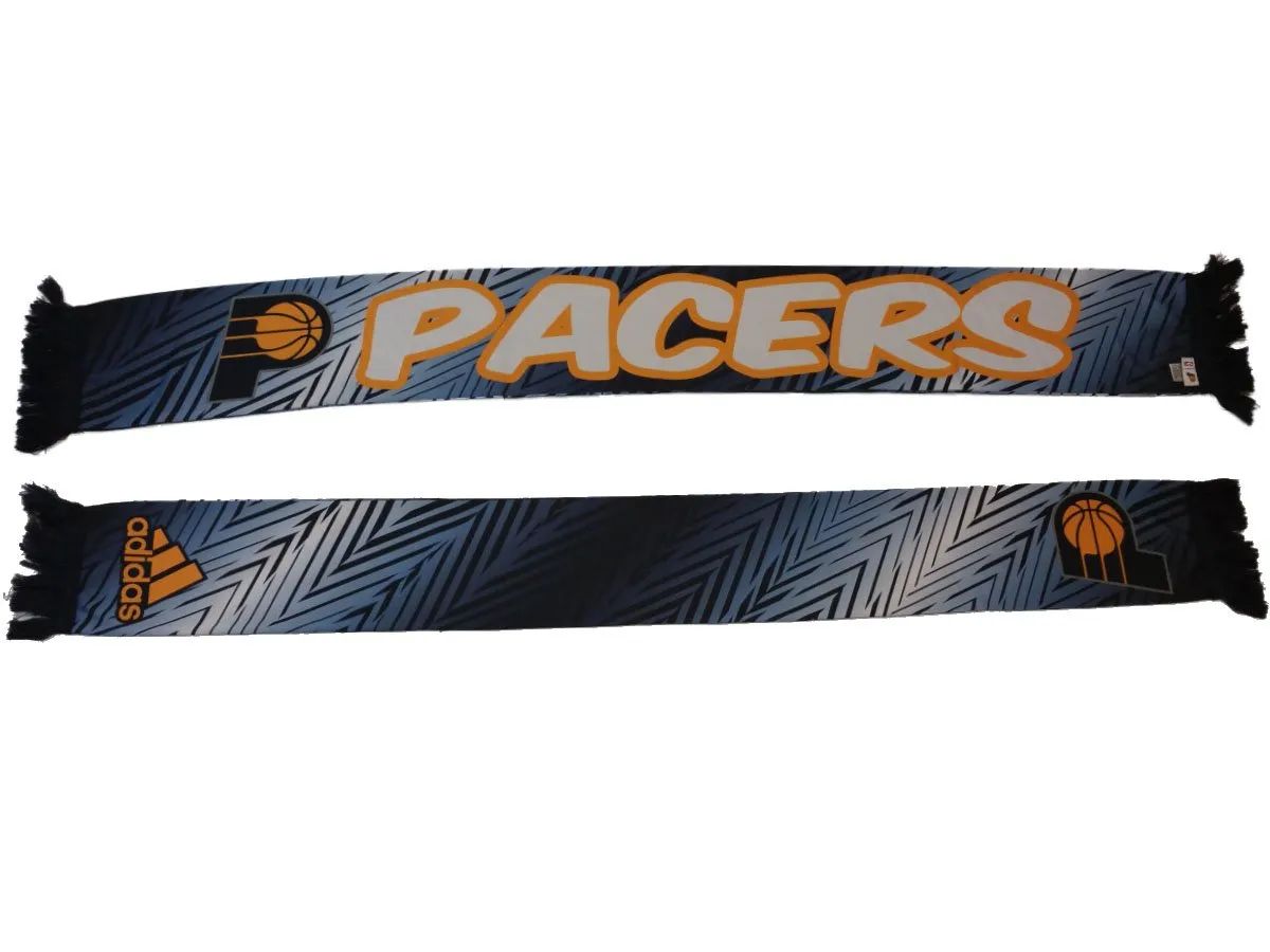 Indiana Pacers Adidas Gradient Style Pattern Reversible Scarf (58 x 7.25)