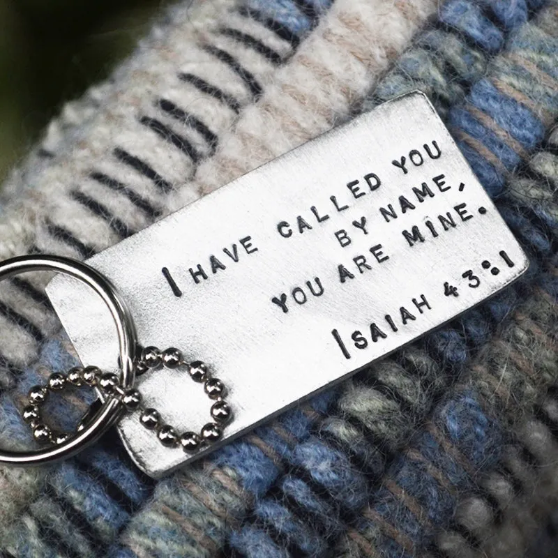 Isaiah 43:1 Dog Tag Key Chain