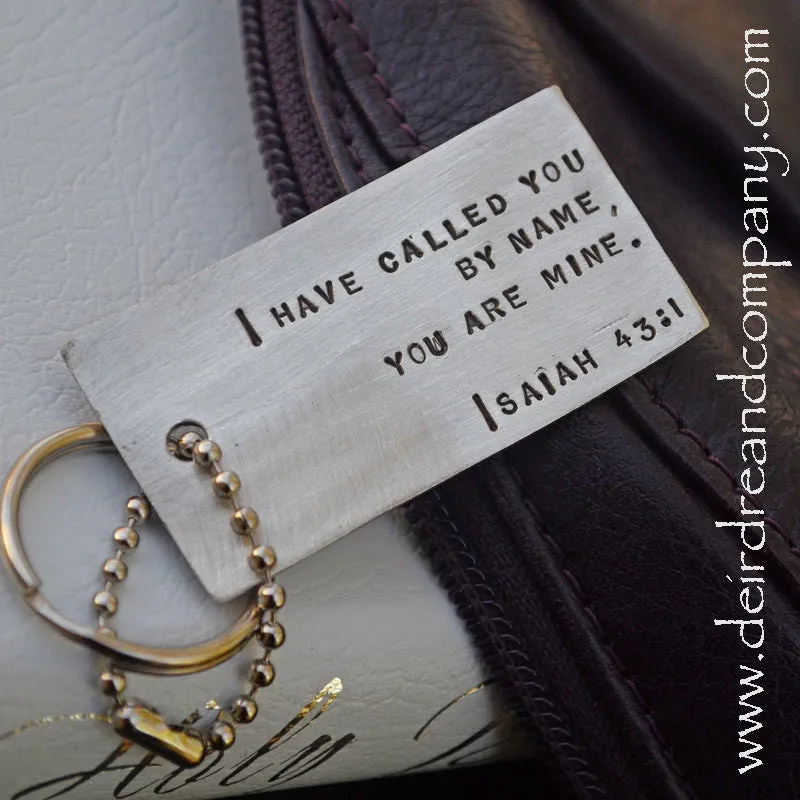 Isaiah 43:1 Dog Tag Key Chain