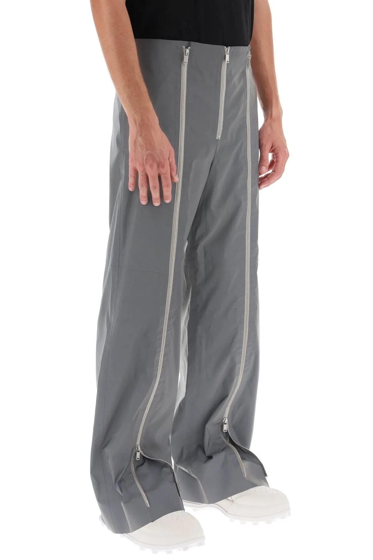 JIL SANDER Reflective Gray Pants for Men - FW23 Collection