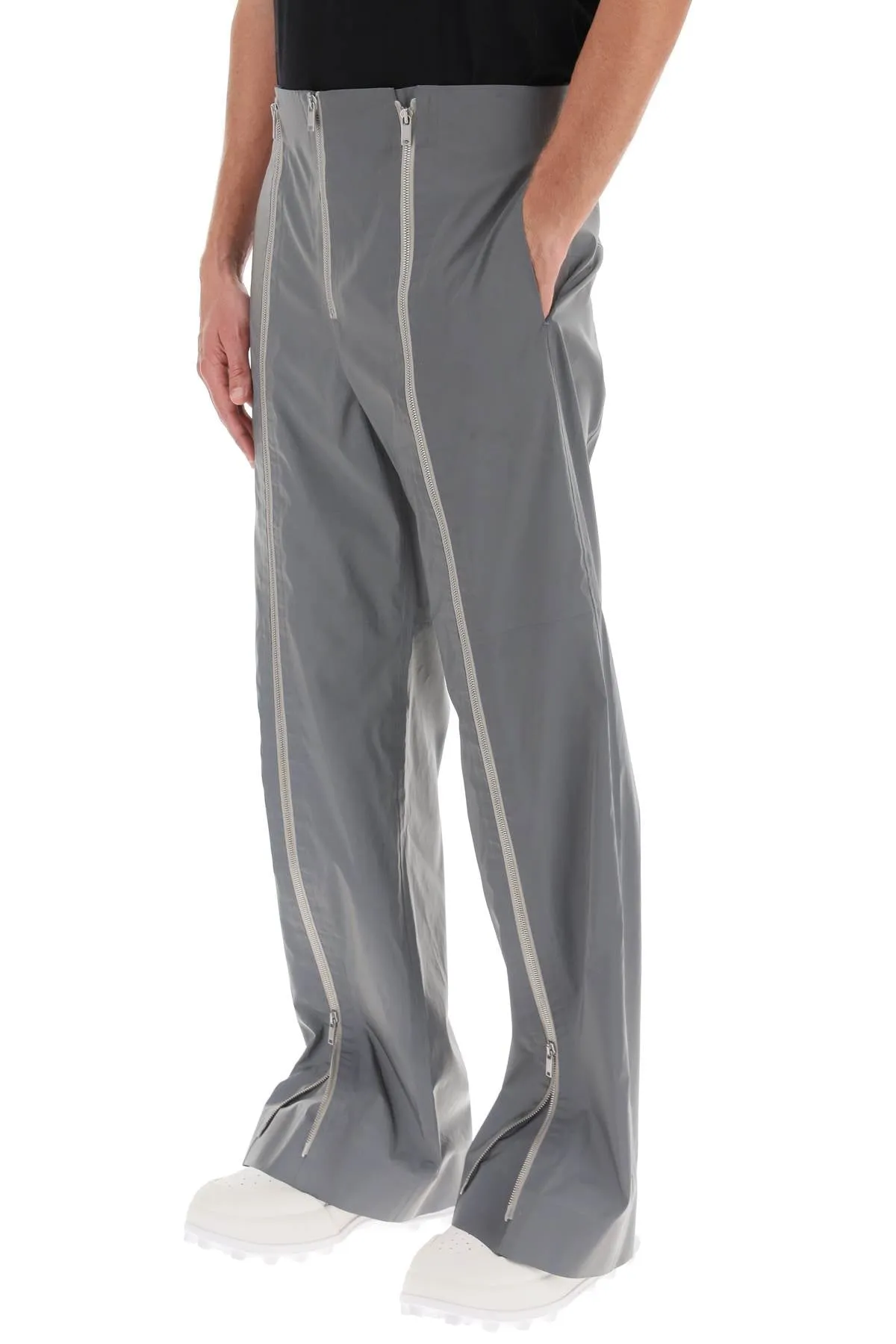 JIL SANDER Reflective Gray Pants for Men - FW23 Collection