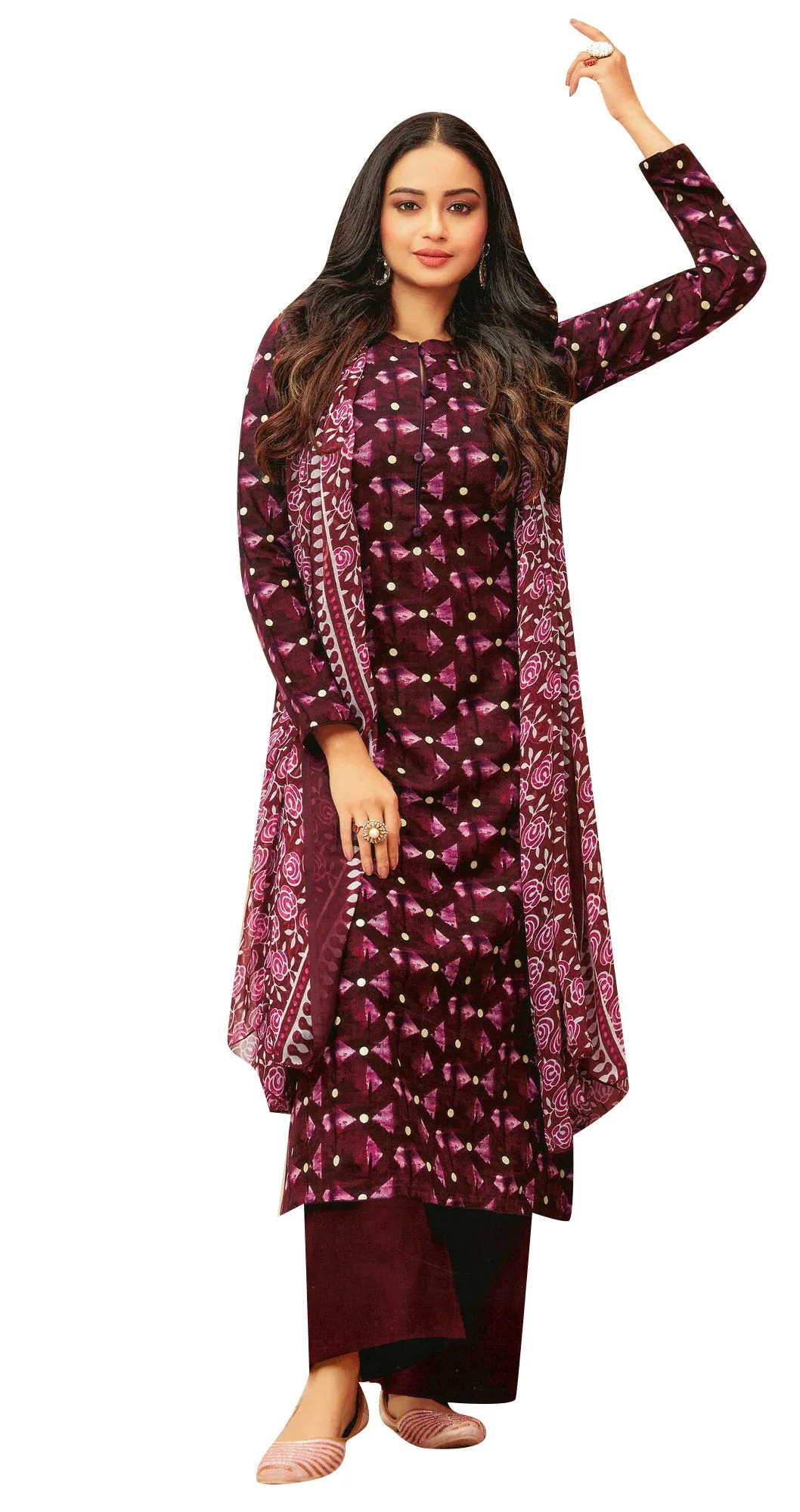 ladyline Rayon Foil Printed Salwar Kameez Dress for Women with Pants & Chiffon Dupatta(RPSK SPAR920)