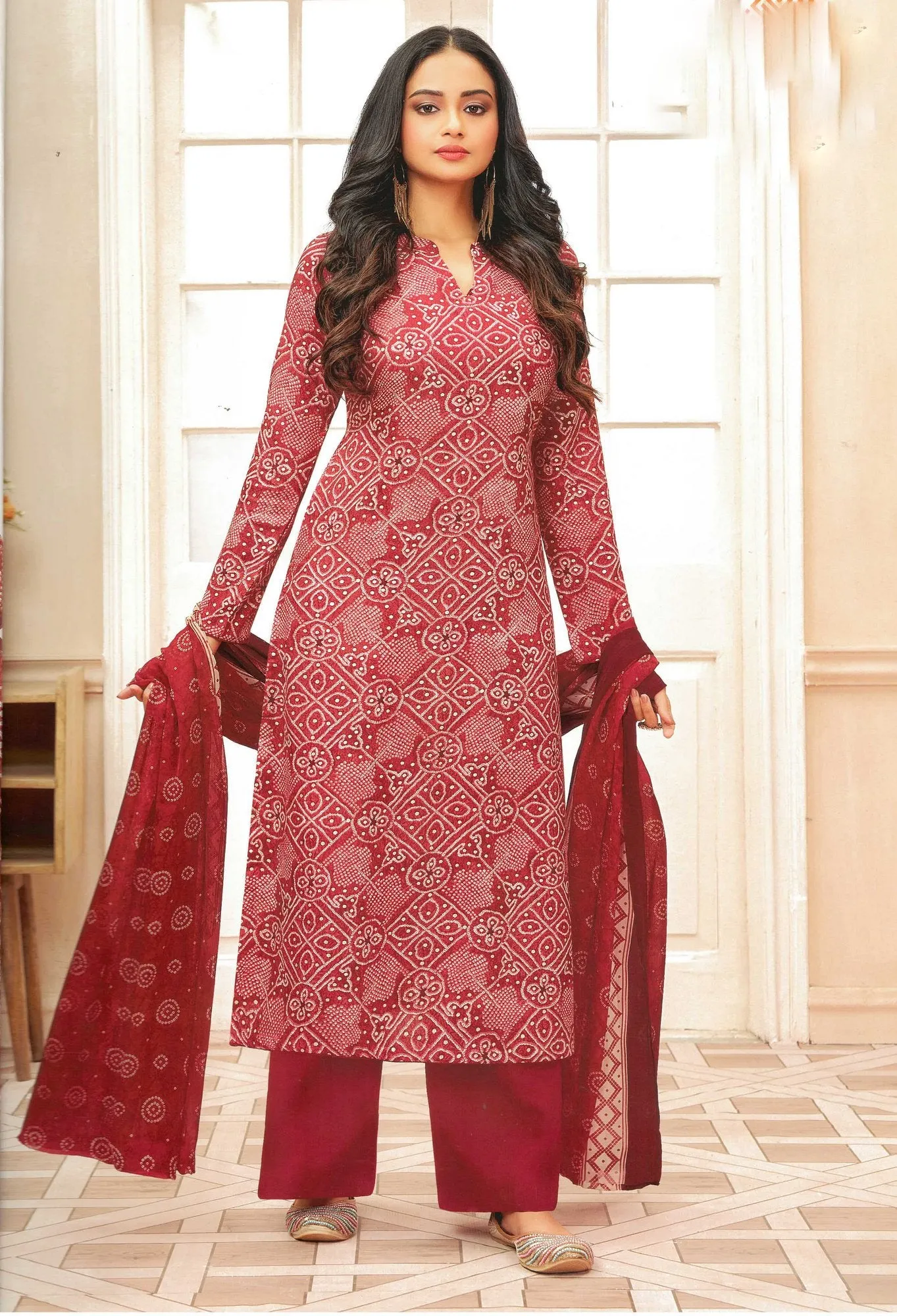 ladyline Rayon Foil Printed Salwar Kameez Dress for Women with Pants & Chiffon Dupatta(RPSK SPAR920)