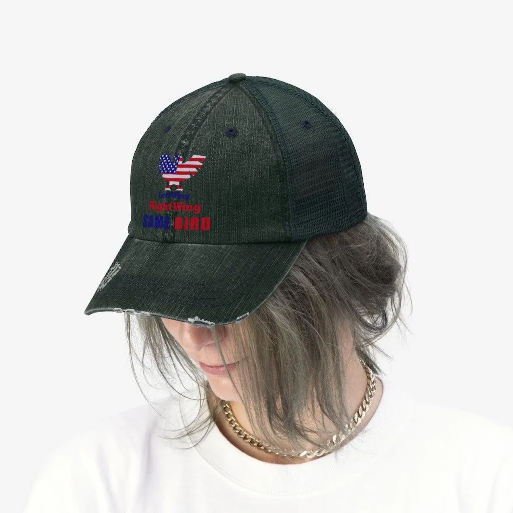 Left wing or right wing Unisex Trucker Hat