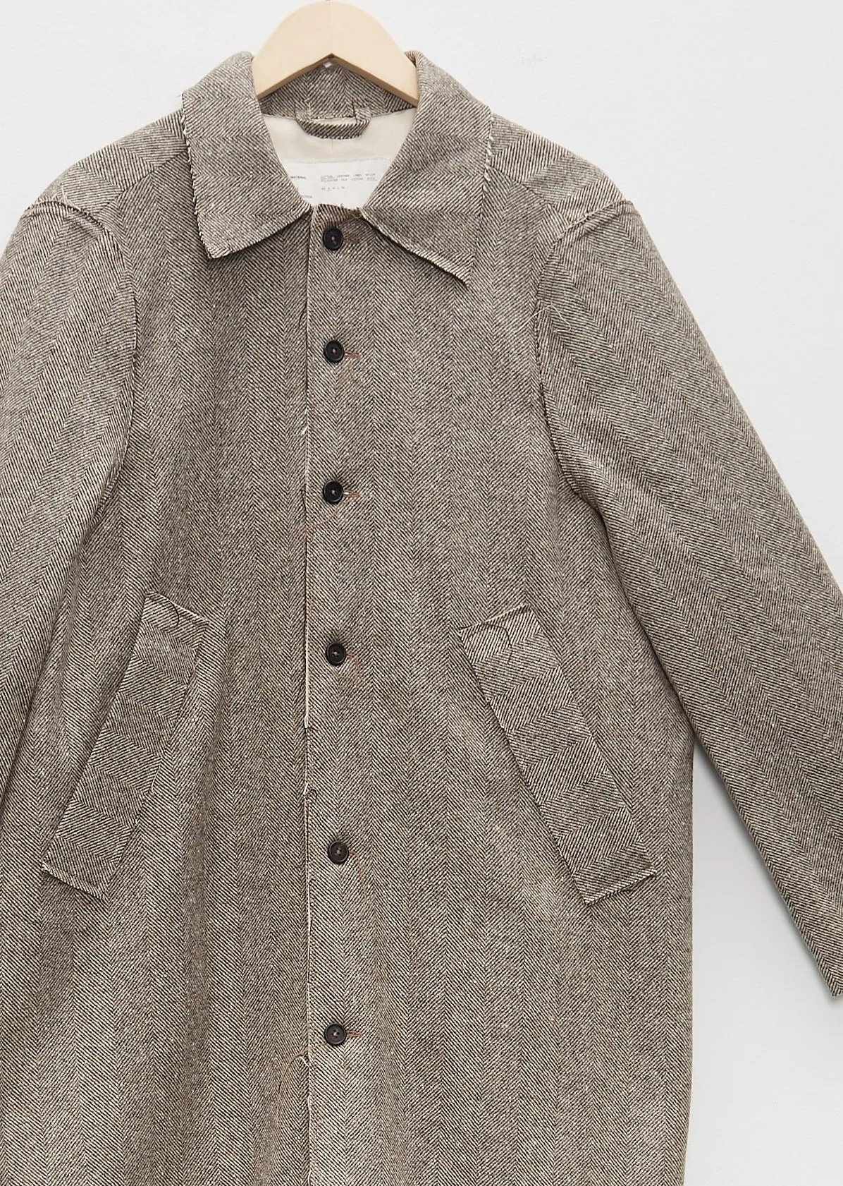 Long Wool Gap Coat