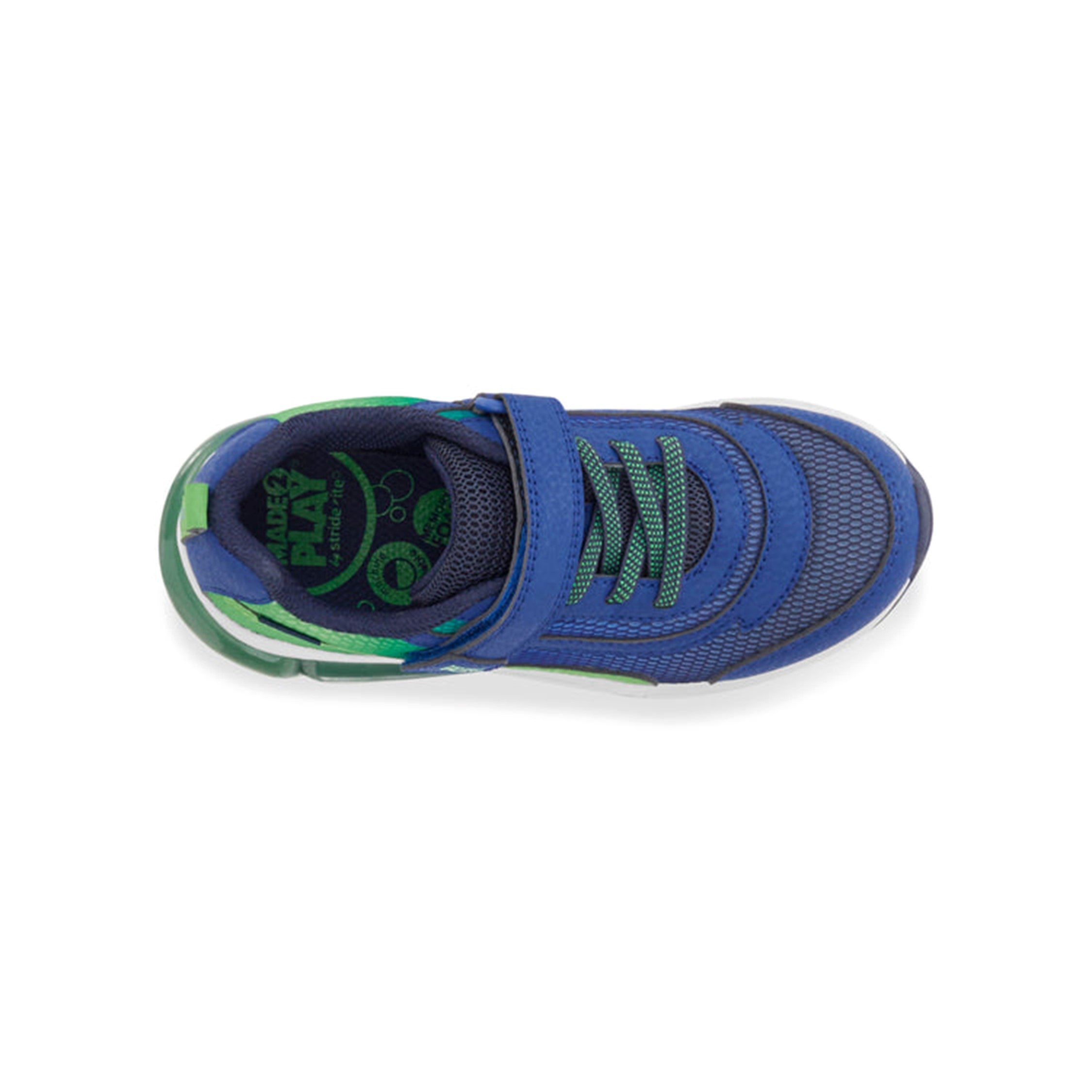 MADE2PLAY Kid's Surge Bounce Lighted Athletic - Navy/Green