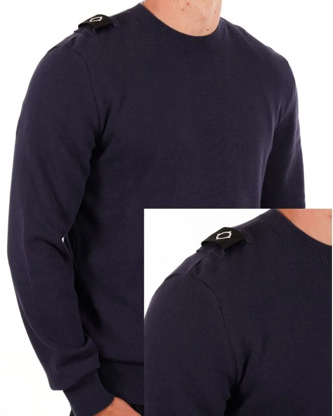 Ma.strum Crew Neck Knit Ink Navy