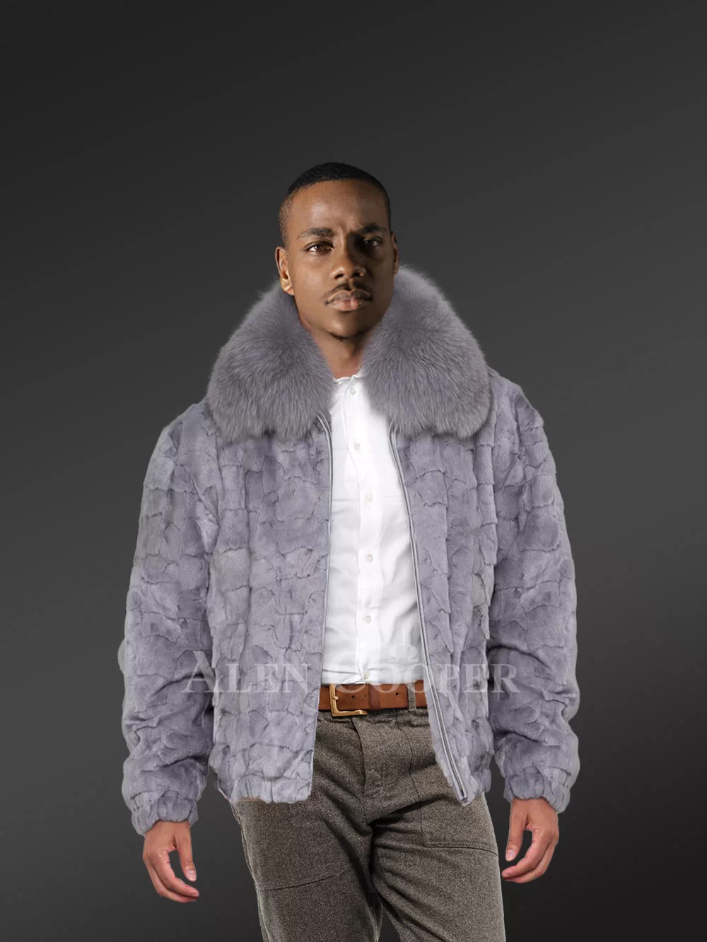 Men Long Mink Coat