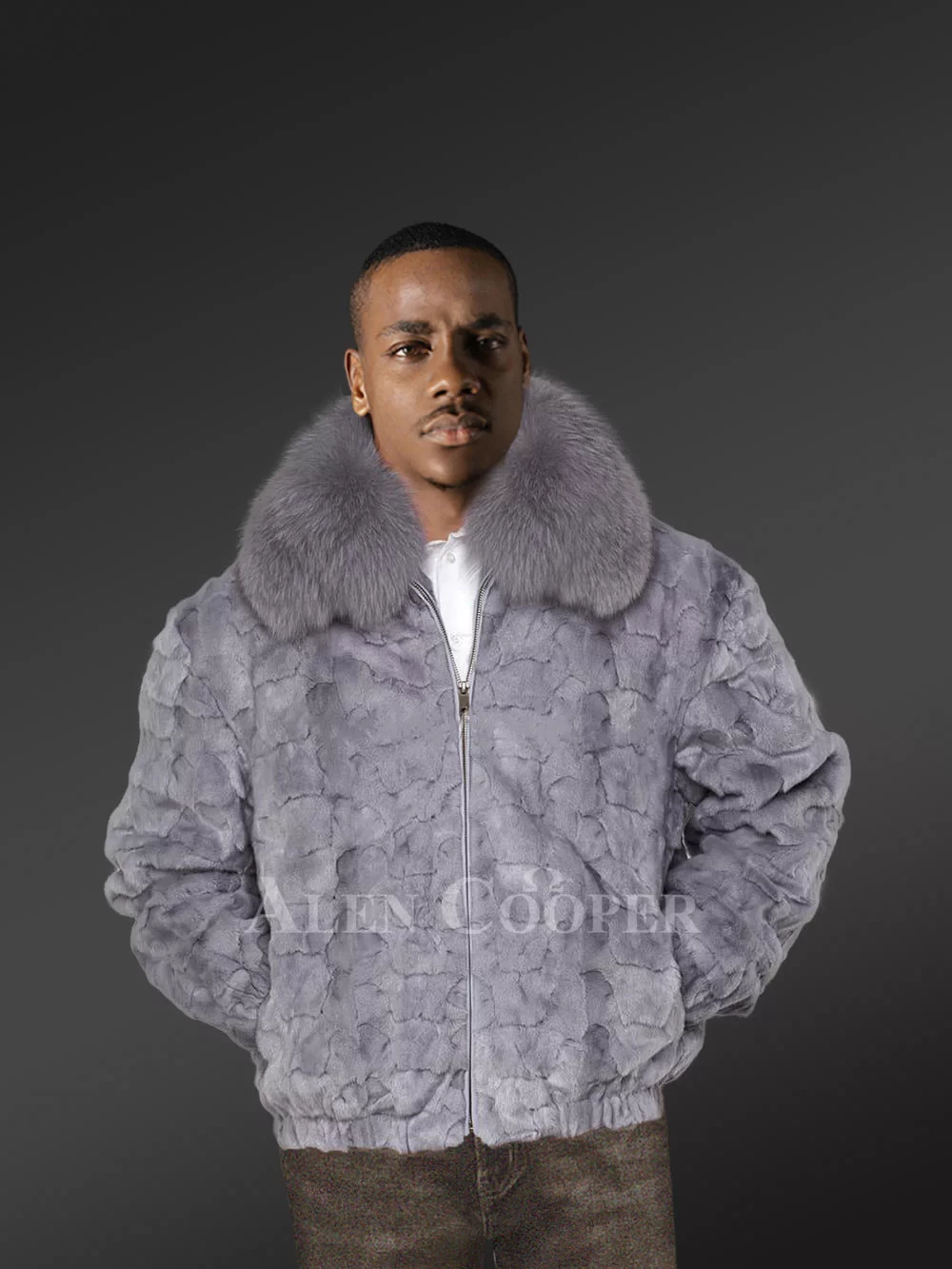 Men Long Mink Coat