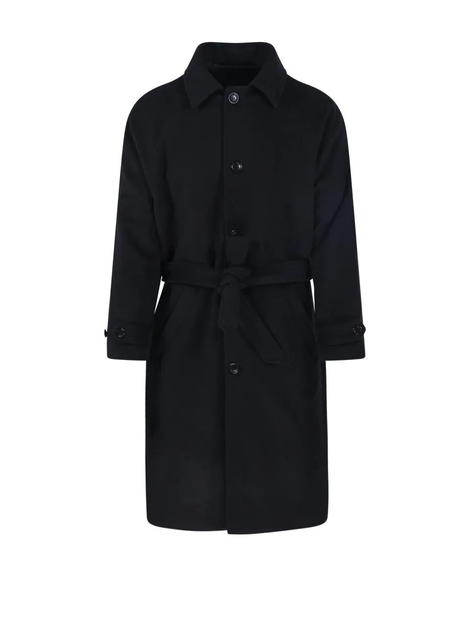 MEN MARCO COPPOLA DARK GREY VIRGIN WOOL COAT