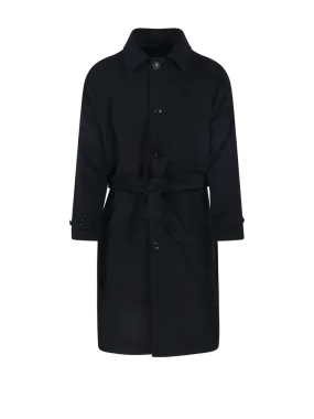 MEN MARCO COPPOLA DARK GREY VIRGIN WOOL COAT