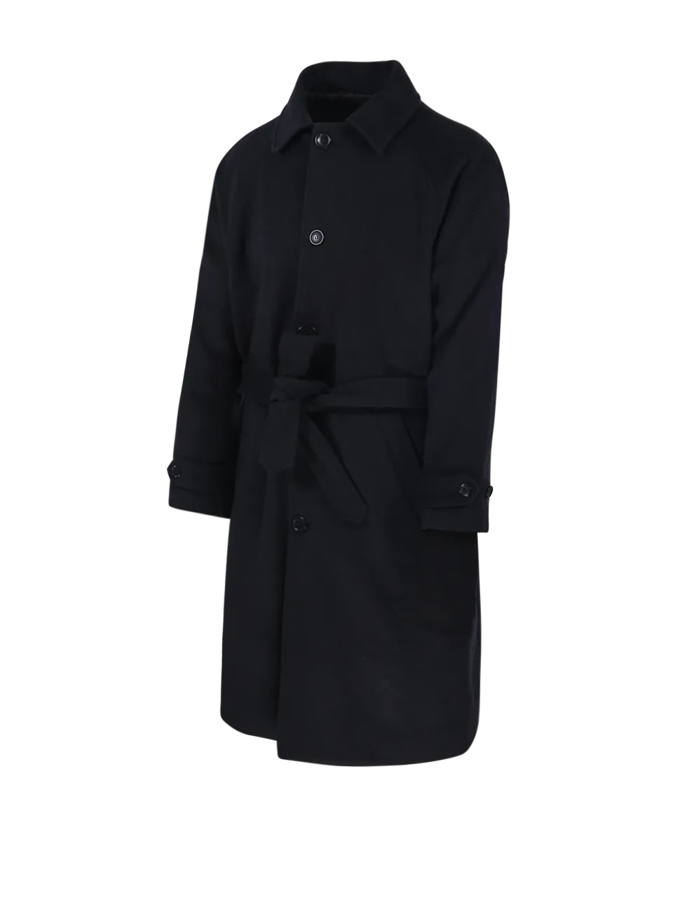 MEN MARCO COPPOLA DARK GREY VIRGIN WOOL COAT