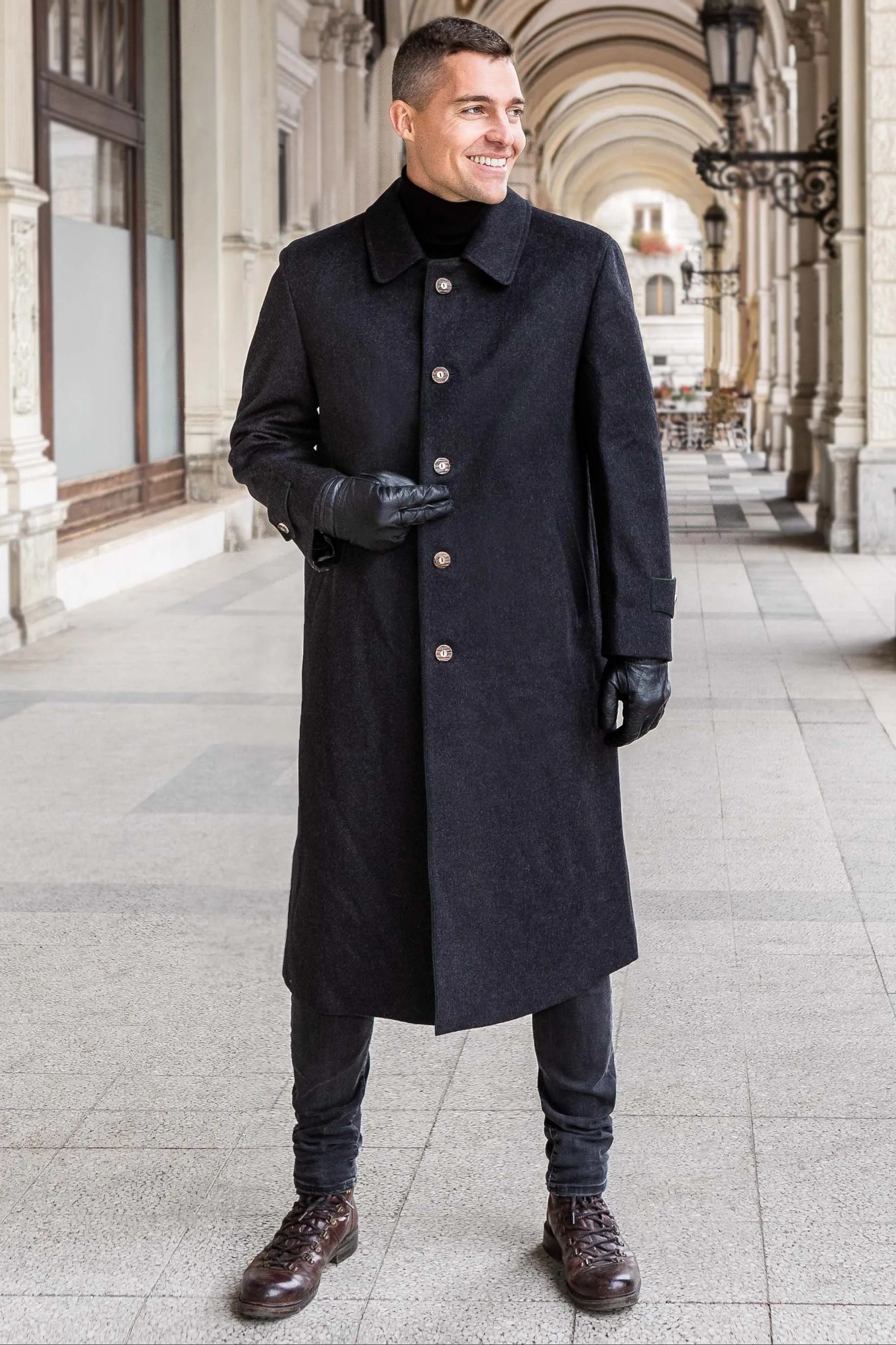 Men's Classic Loden Overcoat Shiver No More