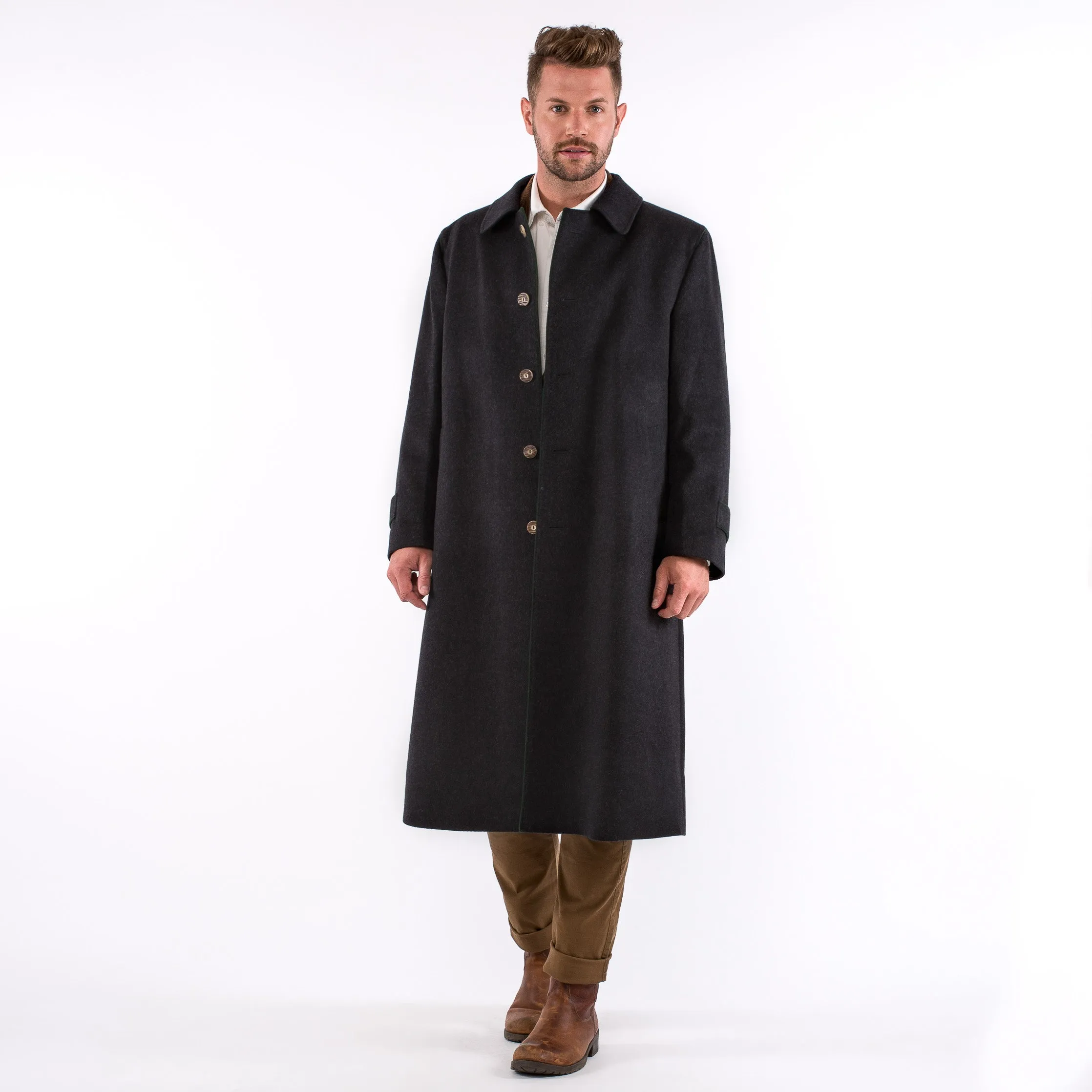 Men's Classic Loden Overcoat Shiver No More