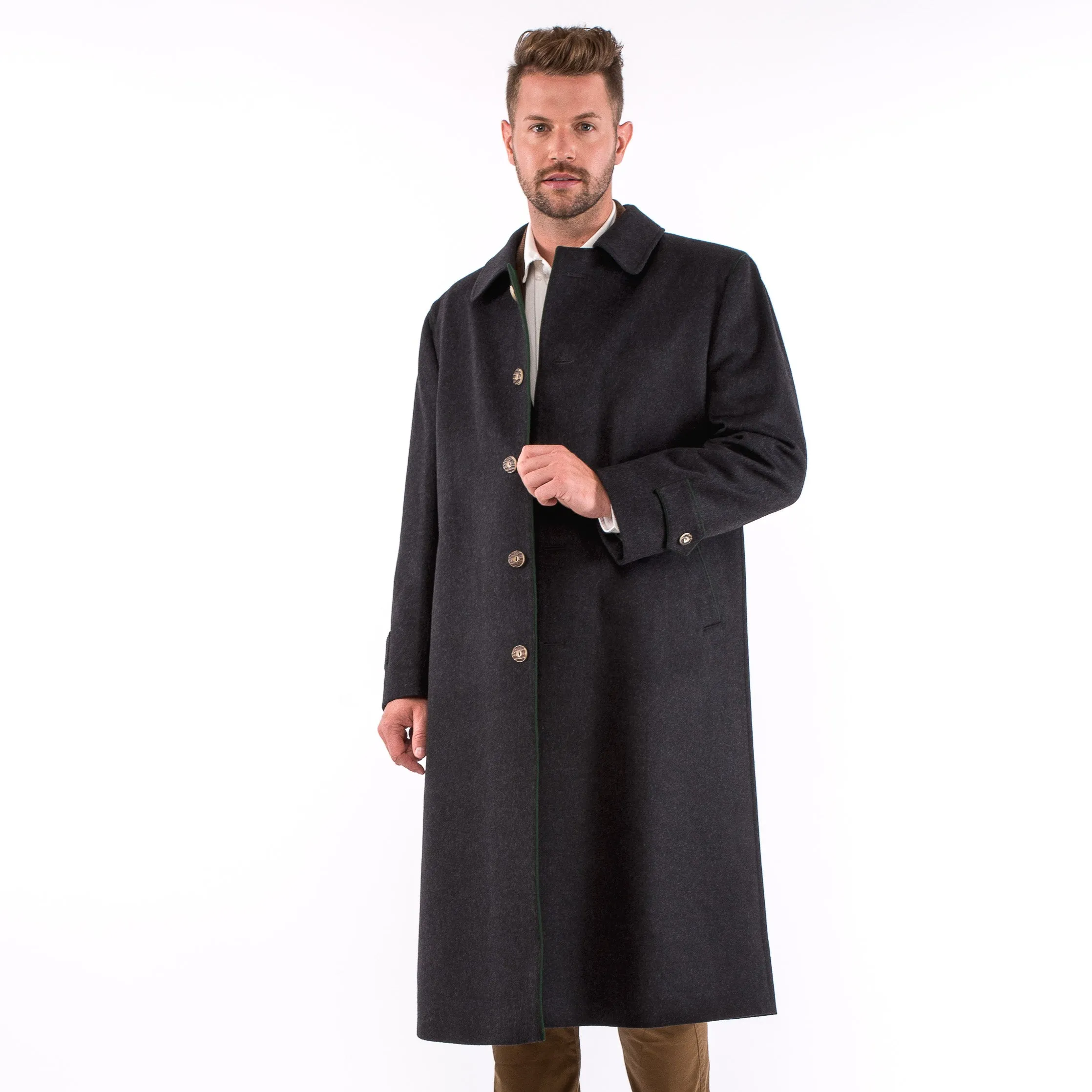 Men's Classic Loden Overcoat Shiver No More