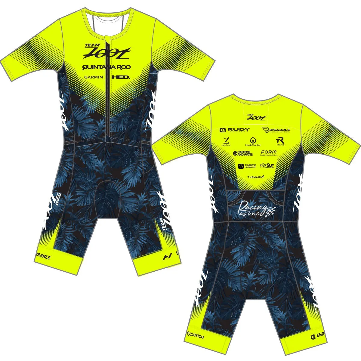 Men's Ltd Tri Aero Fz Racesuit - Team Zoot 2023