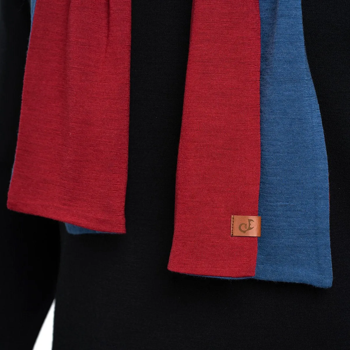 Men's Merino Scarf Denim/Royal Cherry