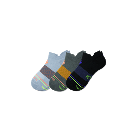 Men's Merino Wool Blend Athletic Ankle Sock 3-Pack