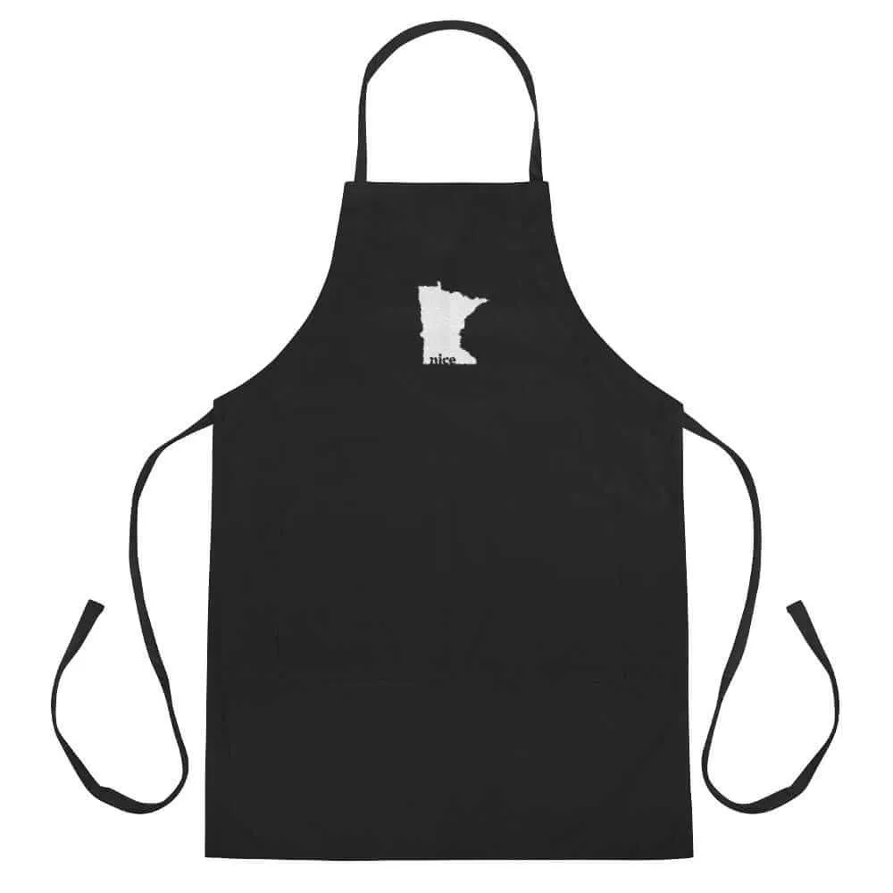 Minnesota Nice Embroidered Grilling BBQ Apron