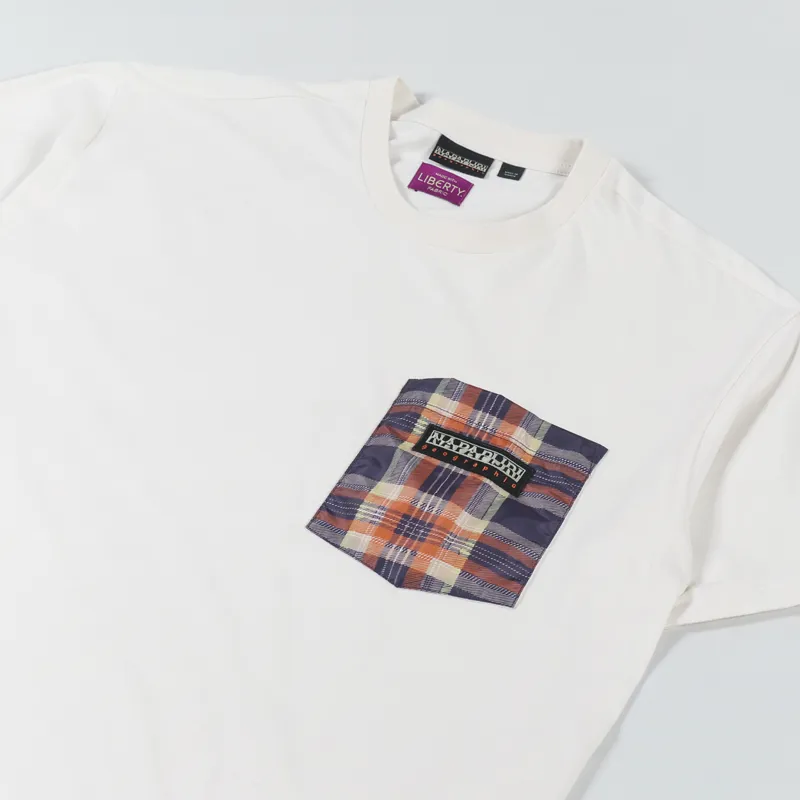 Napapijri x Liberty Candolle T Shirt Whitecap Grey