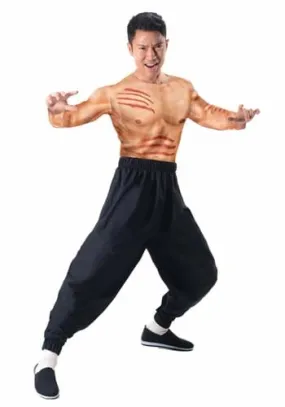 Officially Licensed Bruce Lee Muscle Shirt and Pants for Adults | Movie Costumes