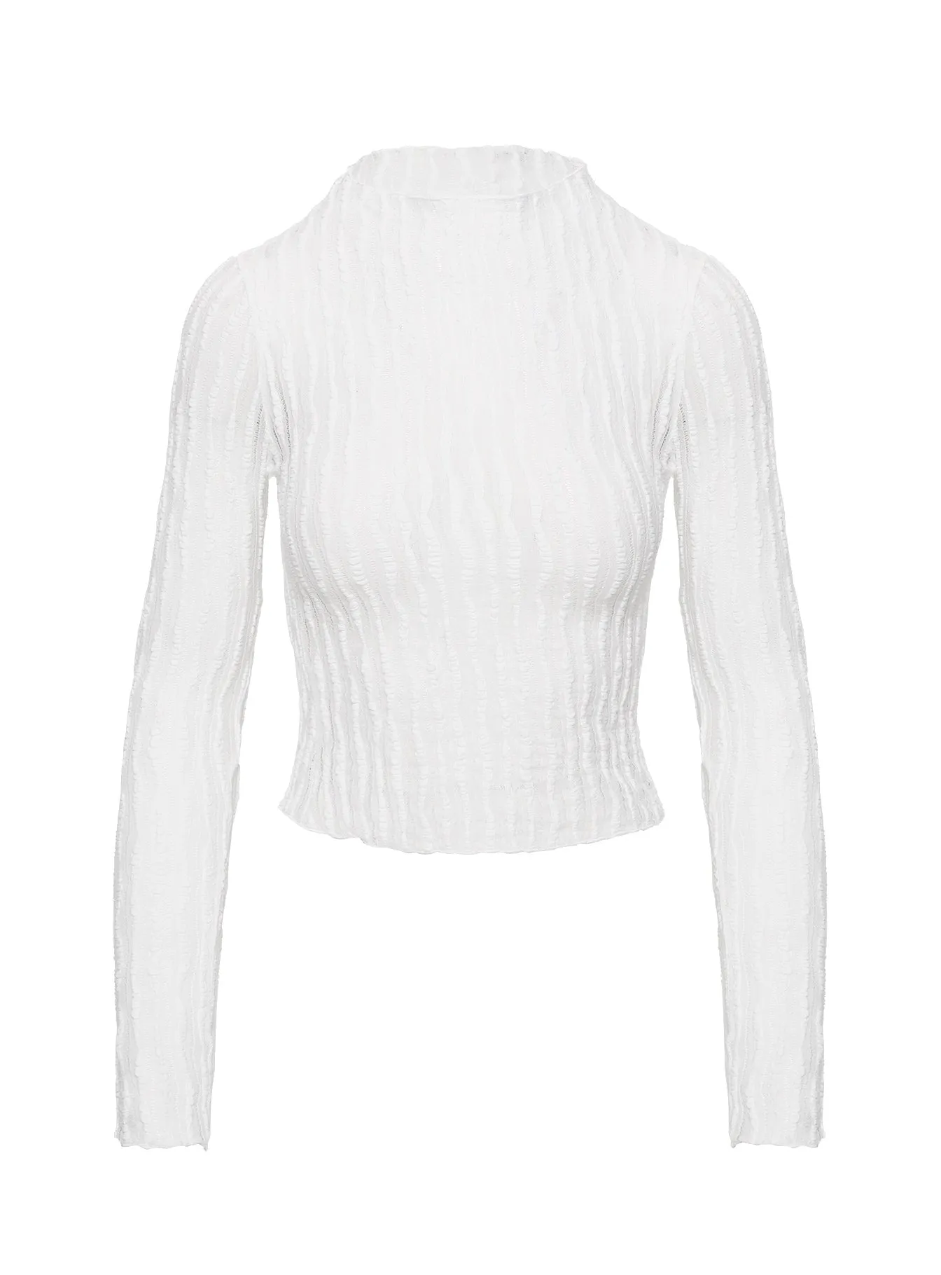 Padra Long Sleeve Top White