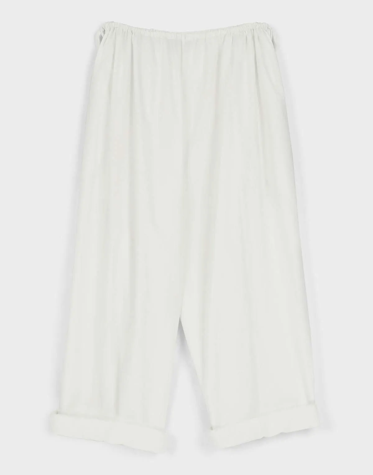 Parchment Poplin Balloon Pant - Off White