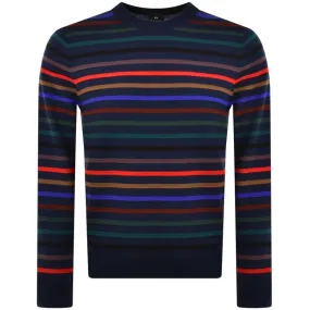 Paul Smith Crew Neck Knit Jumper Navy