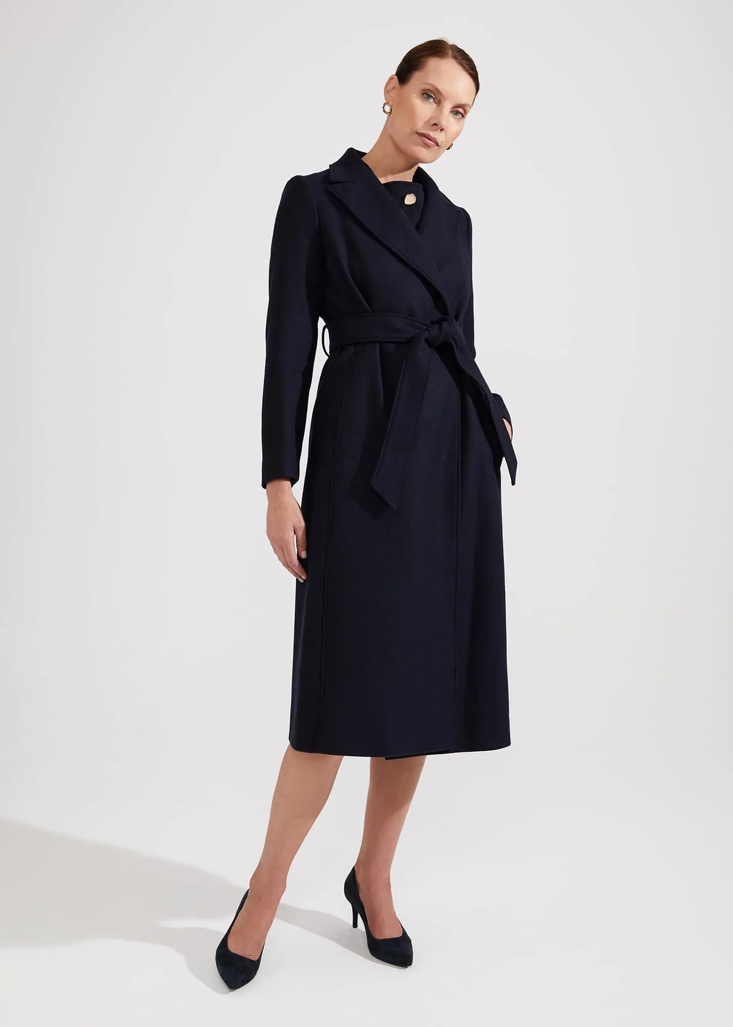 Petite Arielle Wool Blend Coat 