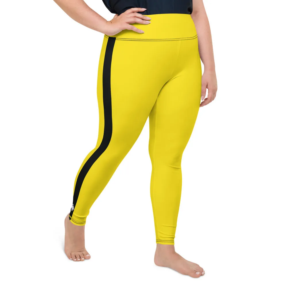 Plus Size Women's Game of Death and Kill Bill Inspired Yoga Pants: Perfect for Jiu Jitsu, Workouts, and More