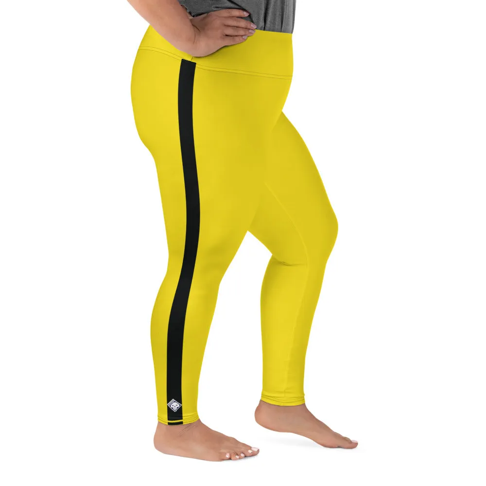 Plus Size Women's Game of Death and Kill Bill Inspired Yoga Pants: Perfect for Jiu Jitsu, Workouts, and More