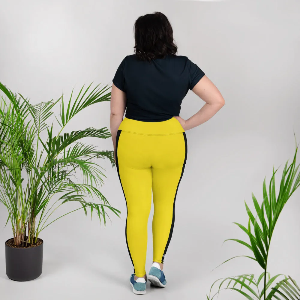 Plus Size Women's Game of Death and Kill Bill Inspired Yoga Pants: Perfect for Jiu Jitsu, Workouts, and More