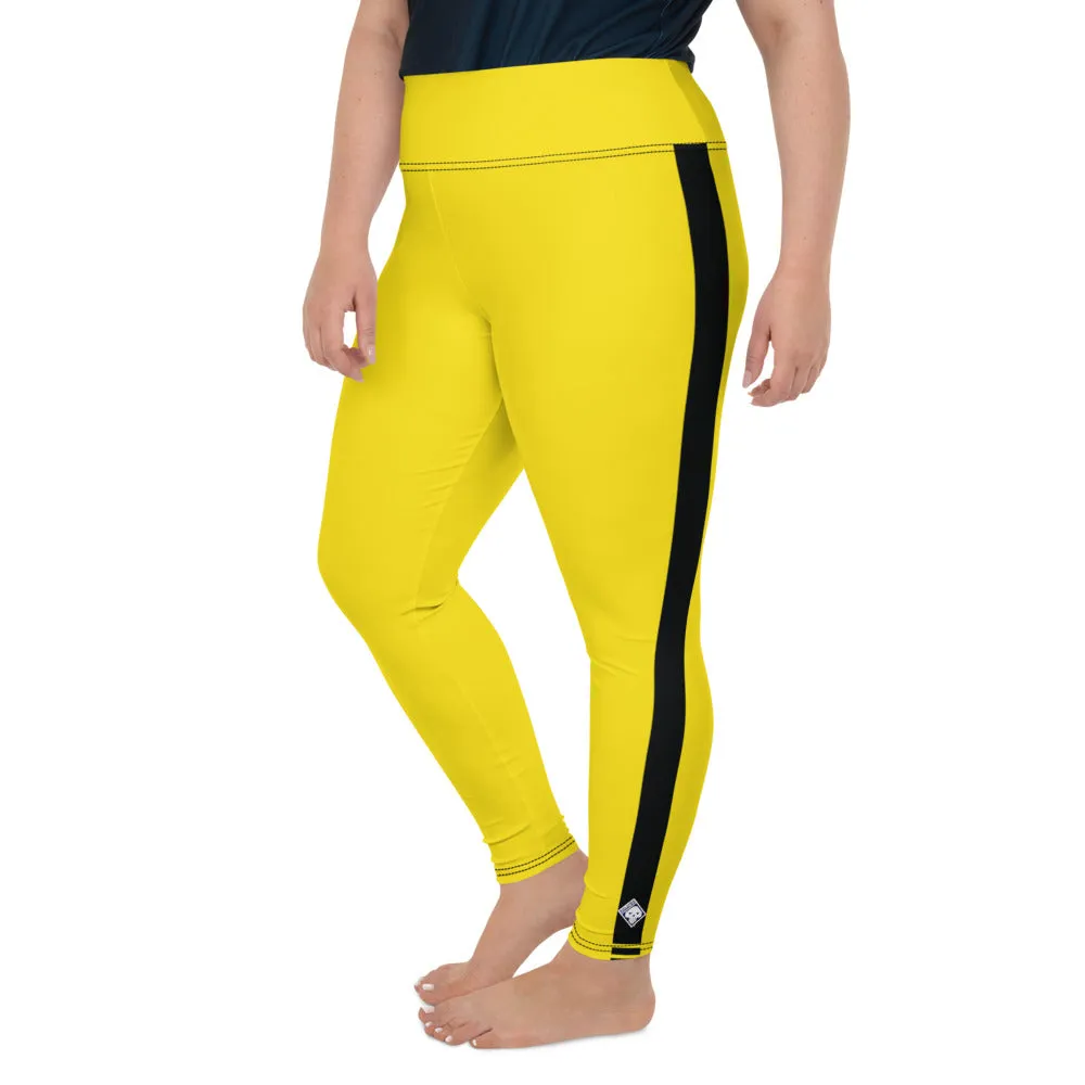 Plus Size Women's Game of Death and Kill Bill Inspired Yoga Pants: Perfect for Jiu Jitsu, Workouts, and More