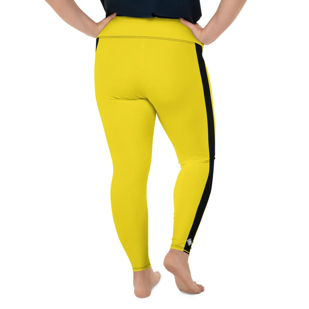 Plus Size Women's Game of Death and Kill Bill Inspired Yoga Pants: Perfect for Jiu Jitsu, Workouts, and More