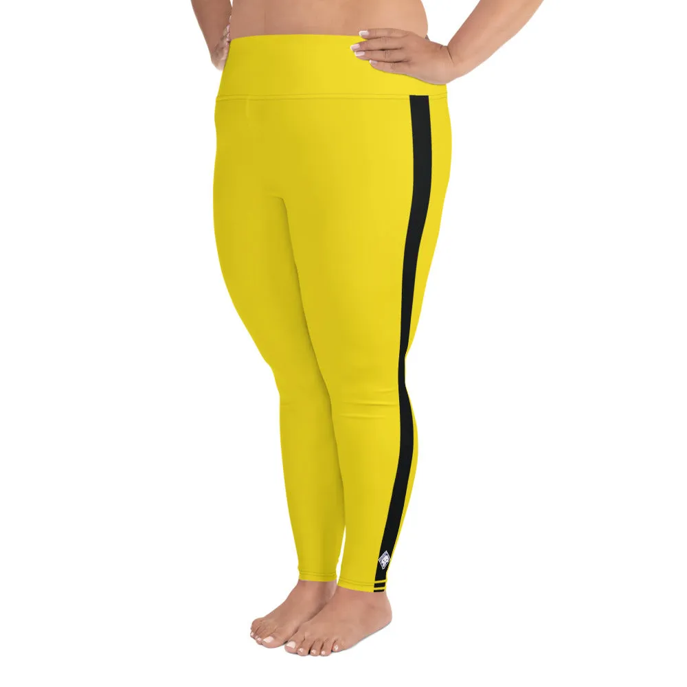 Plus Size Women's Game of Death and Kill Bill Inspired Yoga Pants: Perfect for Jiu Jitsu, Workouts, and More