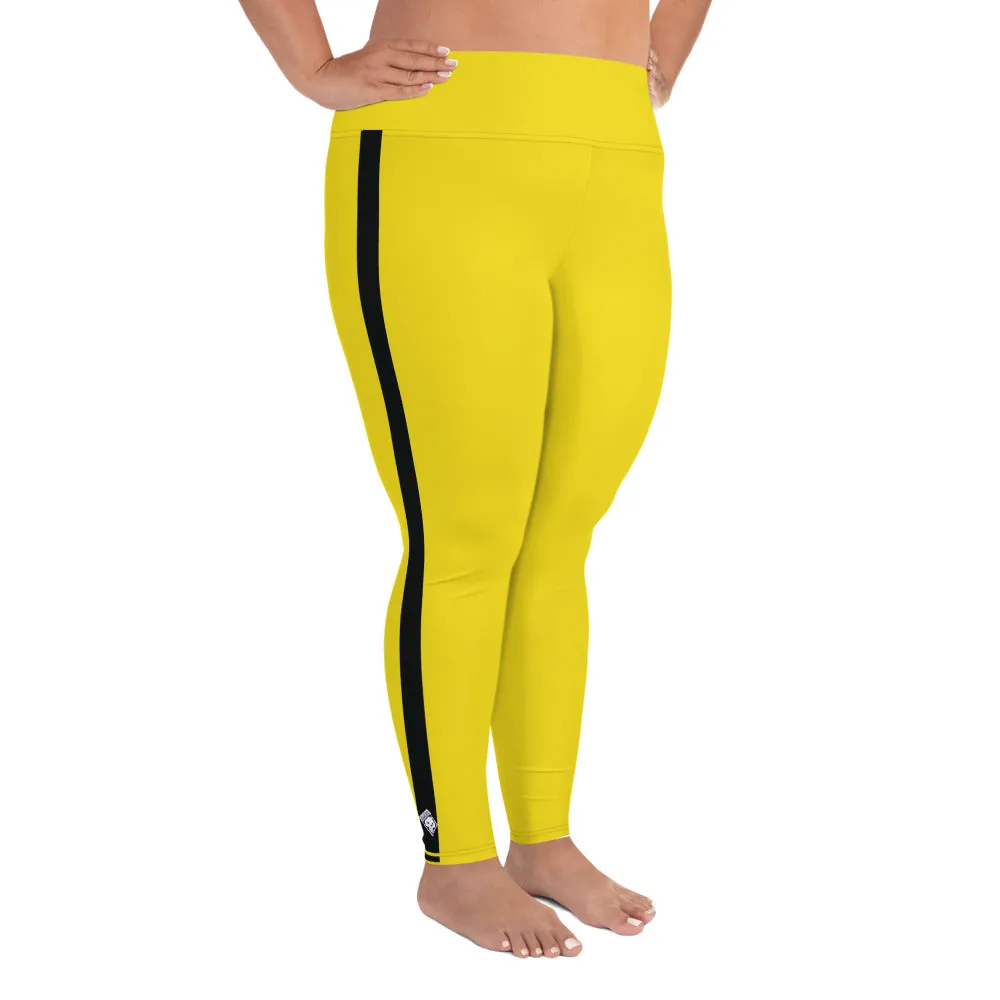 Plus Size Women's Game of Death and Kill Bill Inspired Yoga Pants: Perfect for Jiu Jitsu, Workouts, and More