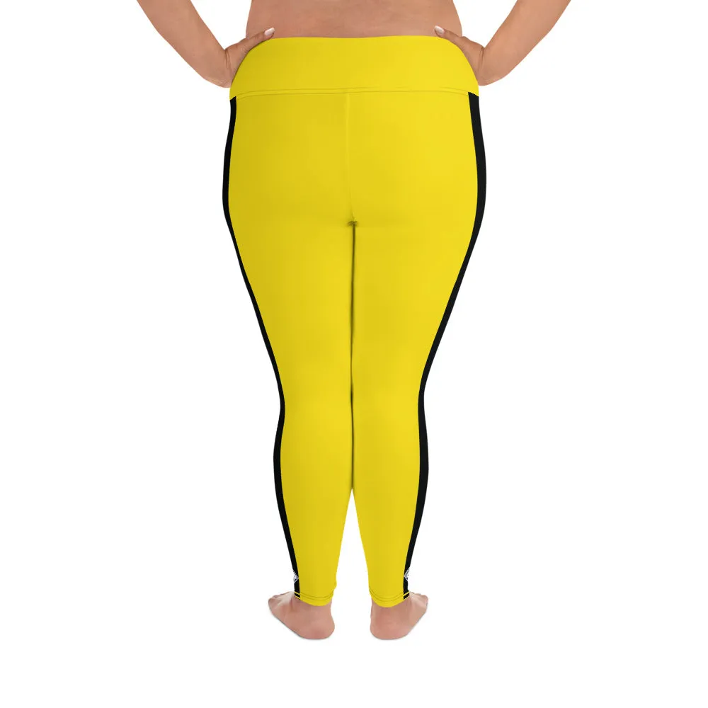 Plus Size Women's Game of Death and Kill Bill Inspired Yoga Pants: Perfect for Jiu Jitsu, Workouts, and More