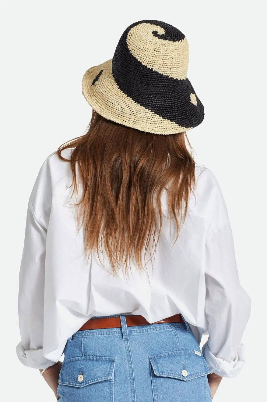 Redding Straw Bucket Hat - Whitecap/Black