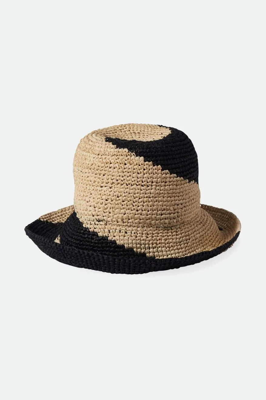 Redding Straw Bucket Hat - Whitecap/Black