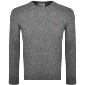 Replay Crew Neck Knit Jumper Grey