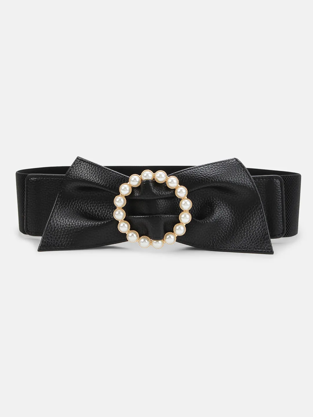 Round Pearl Buckle Belt