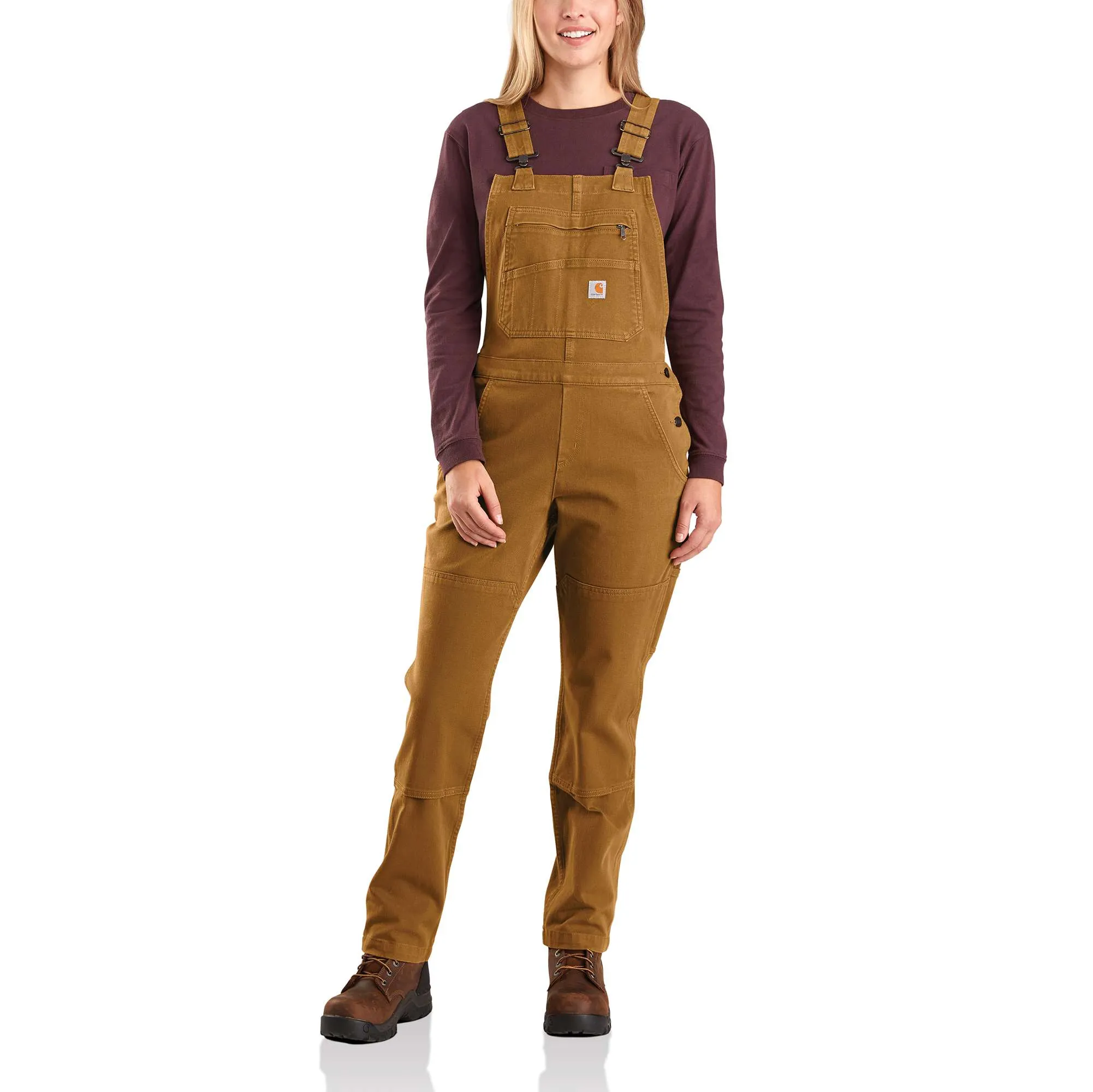 Rugged Flex Twill Double Front Bib Overall